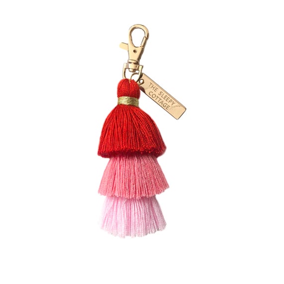 Girl Gang Pagoda Tassel Keychain and Bag Charm Il_570xn