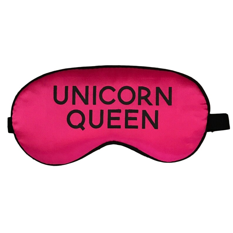 Unicorn Queen Natural Silk Sleep Mask with Adjustable Strap