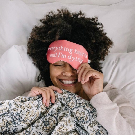 Hangover Sleep Mask Everything Hurts and I'm Dying Bachelorette Party Favors Il_570xn