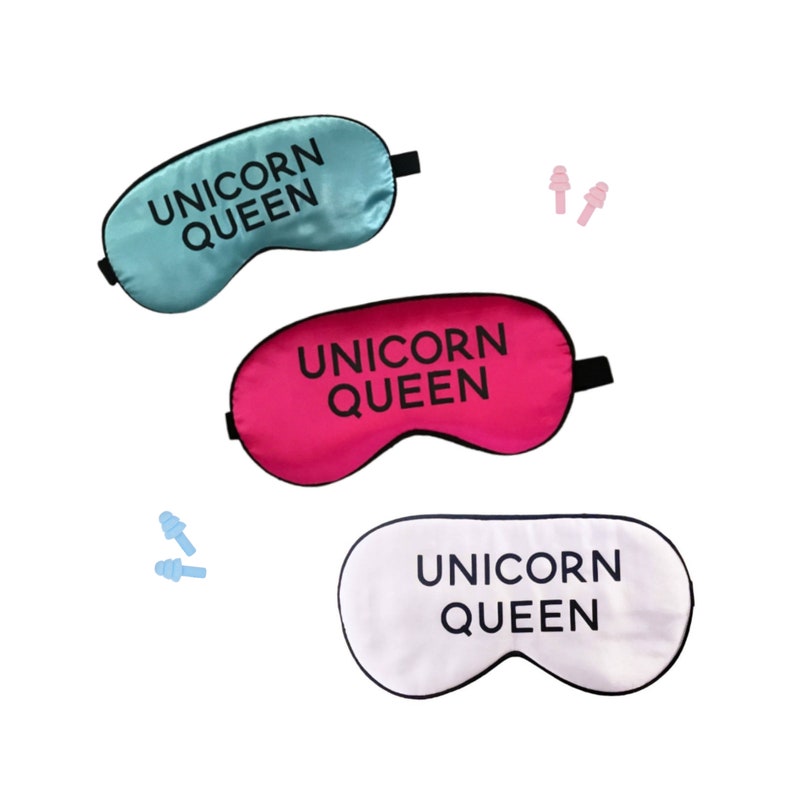 Unicorn Queen Natural Silk Sleep Mask with Adjustable Strap
