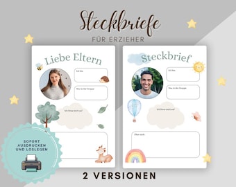 Profiles for Kindergarten and Nursery Educators | Templates for Montessori Pedagogy Profiles | PDF Download for Internships and Trainees