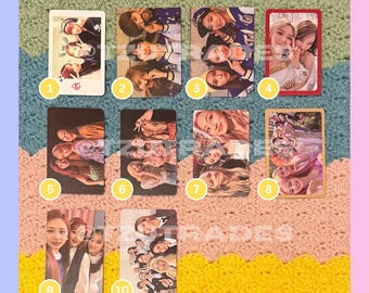 Tarjetas fotográficas oficiales de la unidad/grupo TWICE