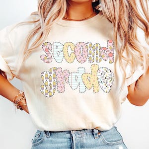 Second Grade Teacher Graphic Tshirt, Floral 2nd Grade Teacher Shirt, Second Grade Teacher Tee, Elementary Teacher Shirts, Unisex Top Apparel