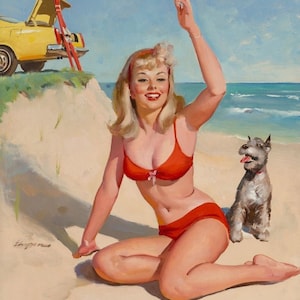 INSTANT download printable Gil Elvgren Mishaps Pin Up Girl Photo Collection Mishaps /& Mayhem digital download