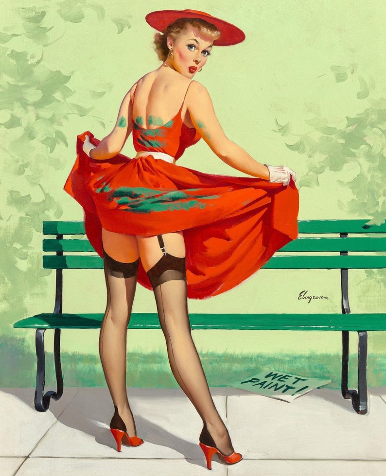 INSTANT download printable Gil Elvgren Mishaps Pin Up Girl Photo Collection Mishaps /& Mayhem digital download