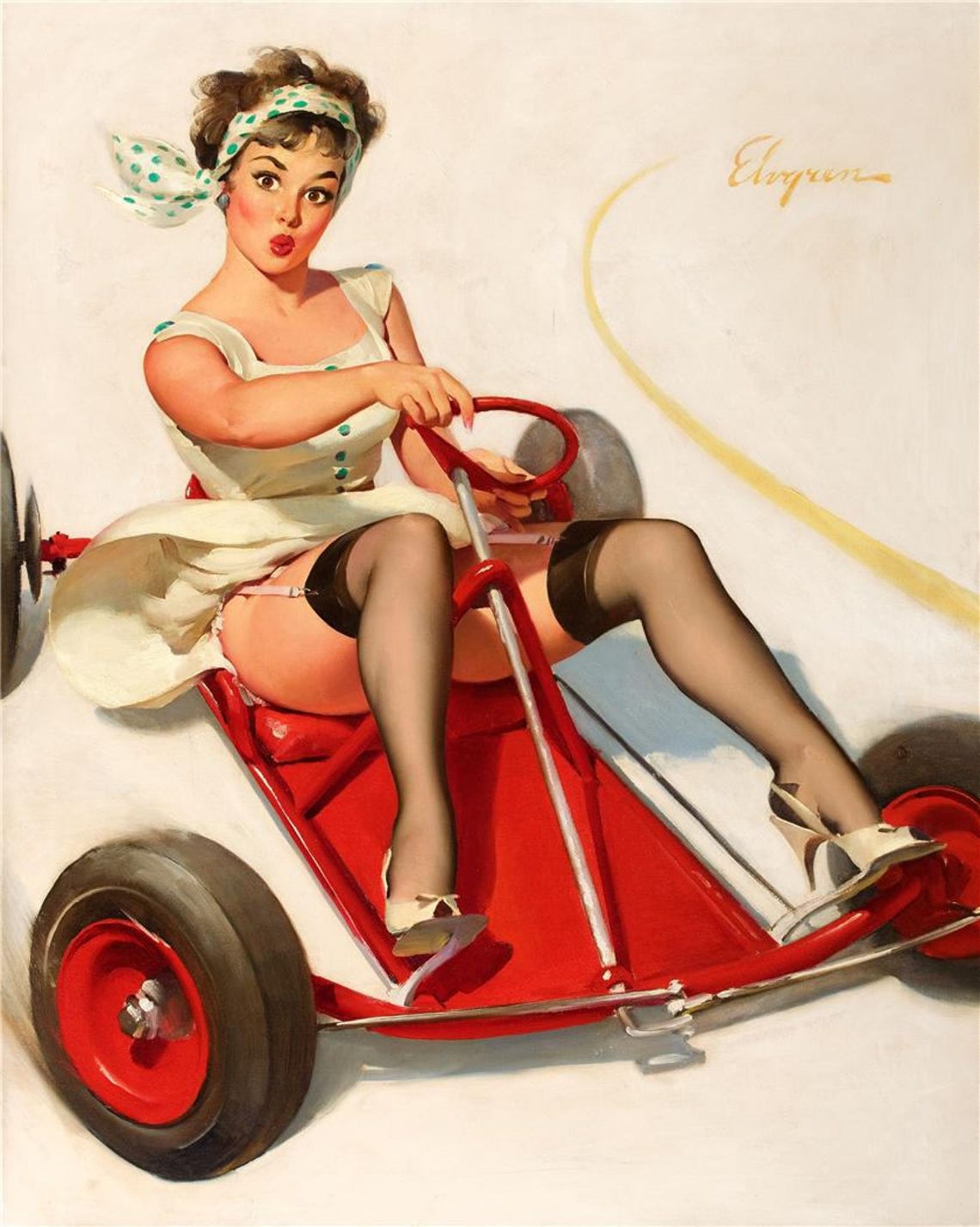 Gil Elvgren Pin Up Art Best Of Gil Pin Up Girl Photo Etsy