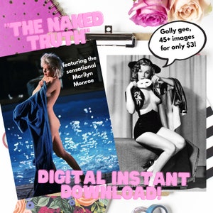 The Naked Truth, raccolta di foto di Marilyn Monroe, download IMMEDIATO, download digitale, stampabile, oltre 45 immagini incluse!