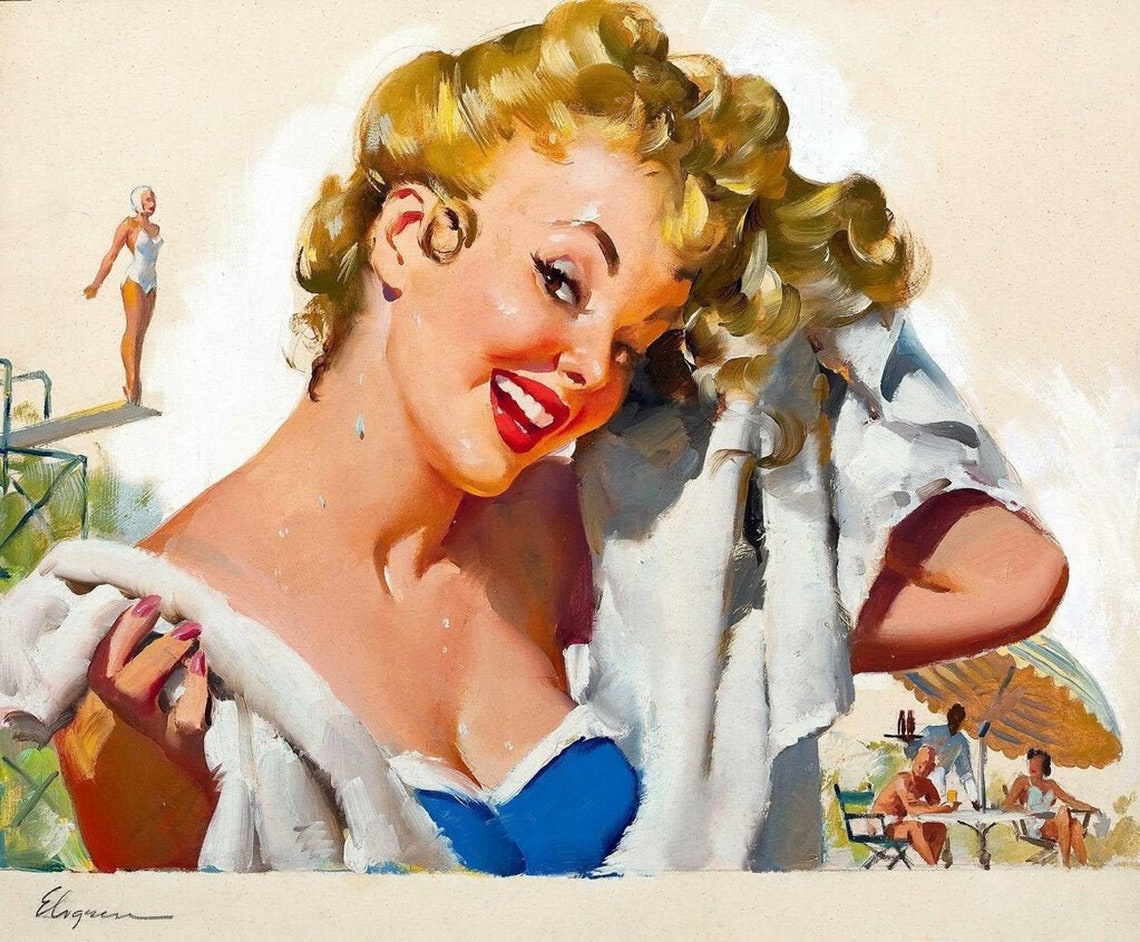 Beach Please Summer Pin Up Girl Photo Collection digital Etsy