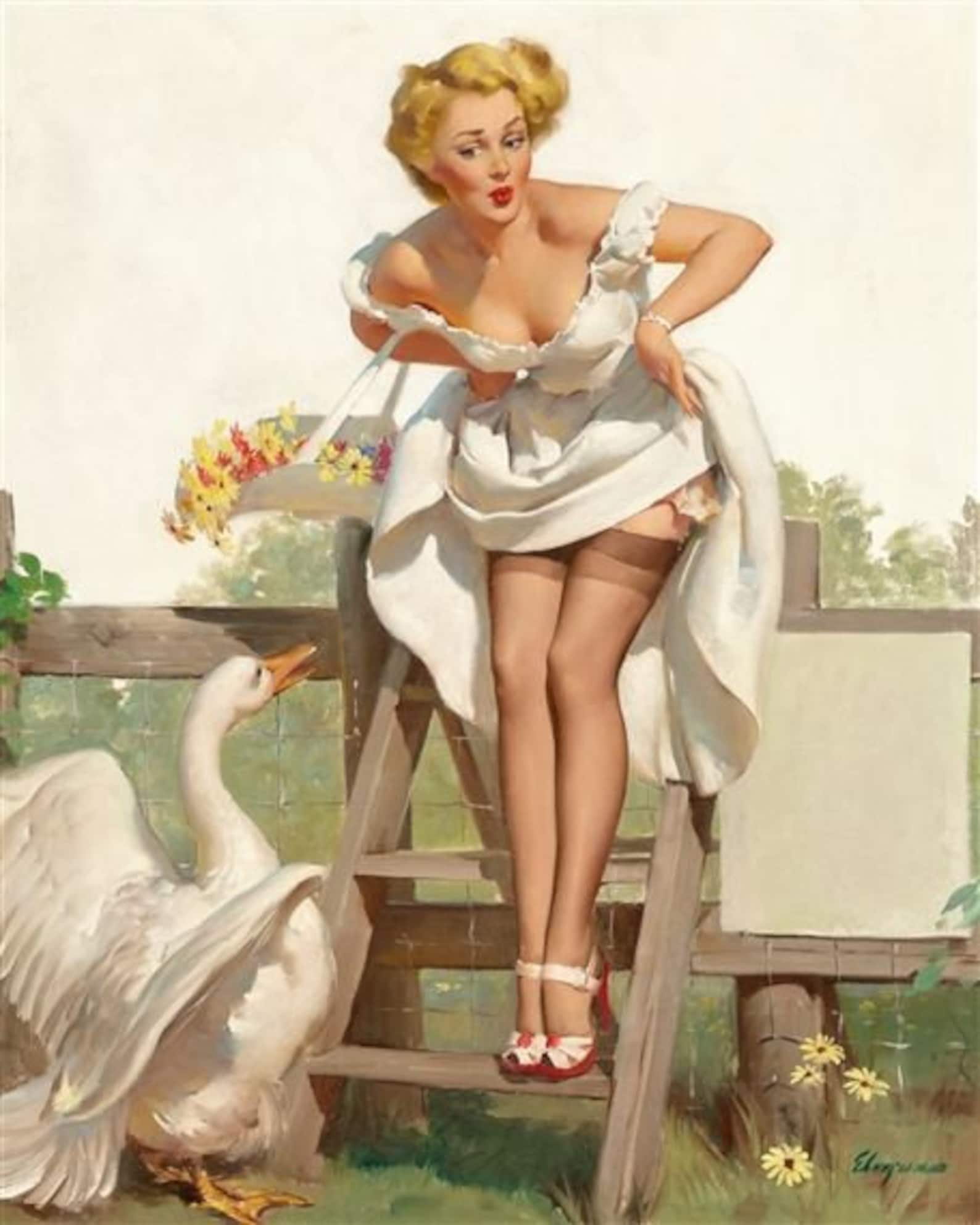 Gil Elvgren Pin Up Art Ii Best Of Gil Pin Up Girl Photo Etsy