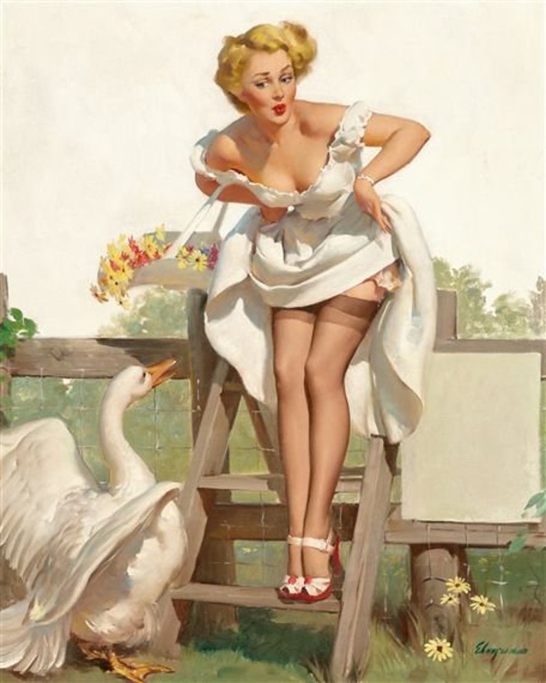 Gil Elvgren Pin Up Art Ii Best Of Gil Pin Up Girl Photo Etsy