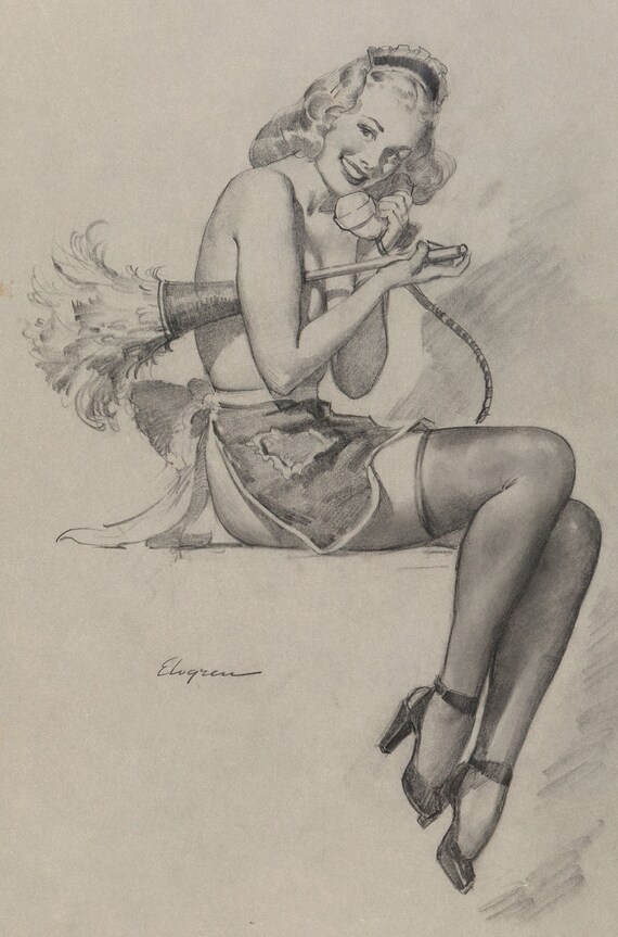 How Sketchy Vintage Pin Up Girls Sketch Collection Instant Download Digital Download Printable