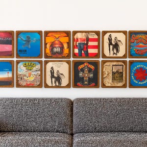 Vinyl Record Wall Mount, Record Display Frame, Album Cover Frame, Wooden Vinyl Holder, Record Wall Display, Vinyl Wall Hanger, LP Wall Mount