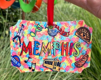 Memphis, Tennessee Christmas Ornament
