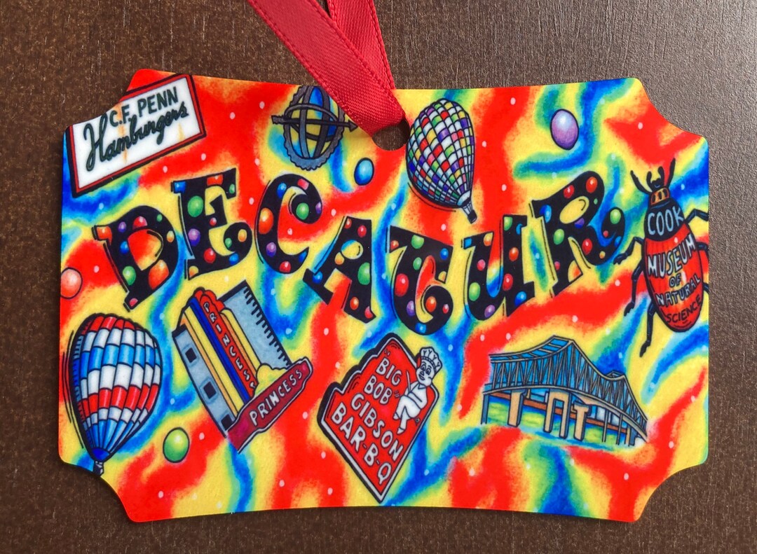 Decatur, Alabama Metal Christmas Ornament - Etsy