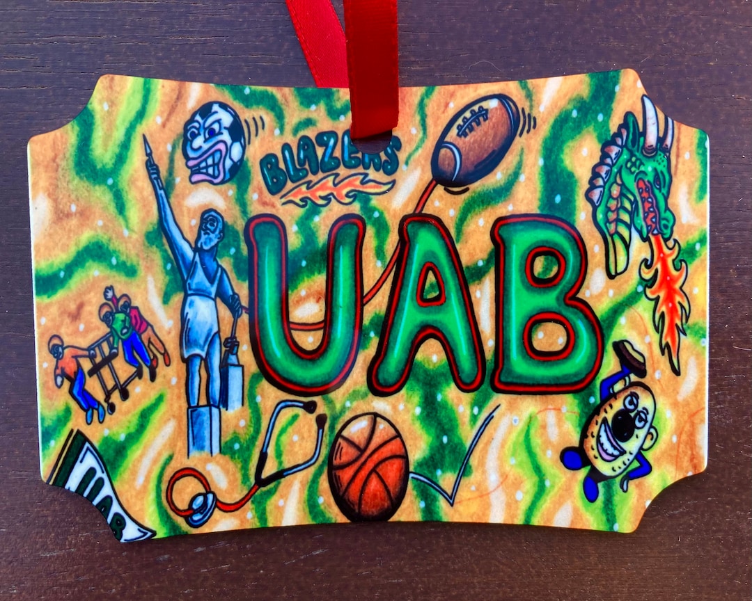 UAB Christmas Ornament Etsy
