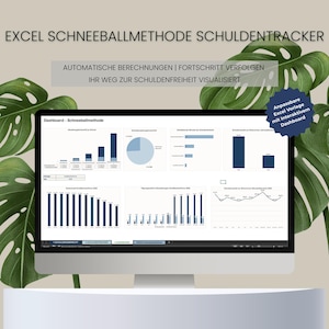 Schulden Schneeball Excel Vorlage | Debt Snowball Tracker & Tilgung