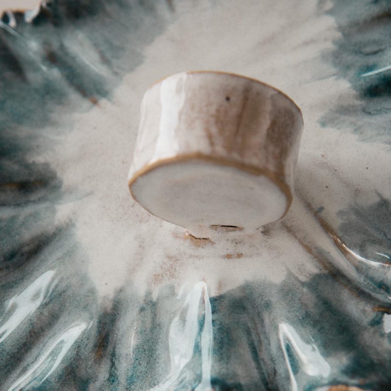 SEKUNDEN Handgefertigte Keramik Kerzen-Wandleuchter: Wabi Sabi Keramik Wanddekoration Bild 8