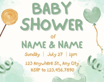 Baby shower invitation