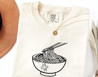Comfort Colors® Ramen Lover Shirt, Asian Food Lover Shirt, Ramen Life Shirt, Gift for Foodie,Noodle Fan Shirt,In My Ramen Era Shirt,Cute Top