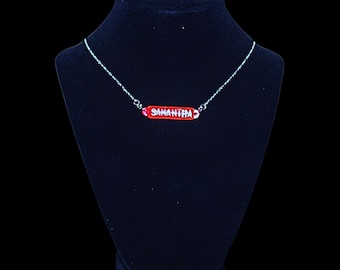 Signature Name Bar Necklace