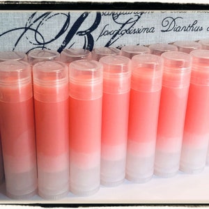 Rosé Wine Flavored Lip Balms in Clear Tubes - Made Fresh Same Day - Fast Shipping - WHOLESALE