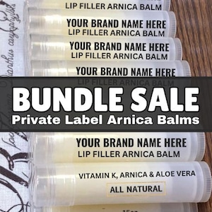 Lip Filler Arnica Balms With Your Brand Name and Website - Organic Arnica  Extract, Organic Aloe Vera Oil & Vitamin K - Aestheticians - Etsy