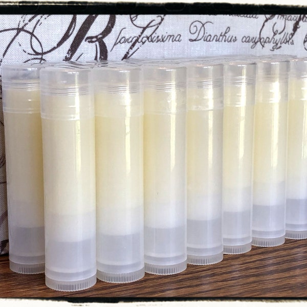 WEDDING CAKE All Natural Lip Balms- Peanut Free, Treenut Free, Dairy and Gluten Free - Handmade without Labels