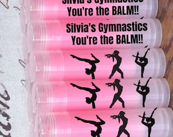 GYMNASTICS Personalized Lip Balms for Teams and Business Owners