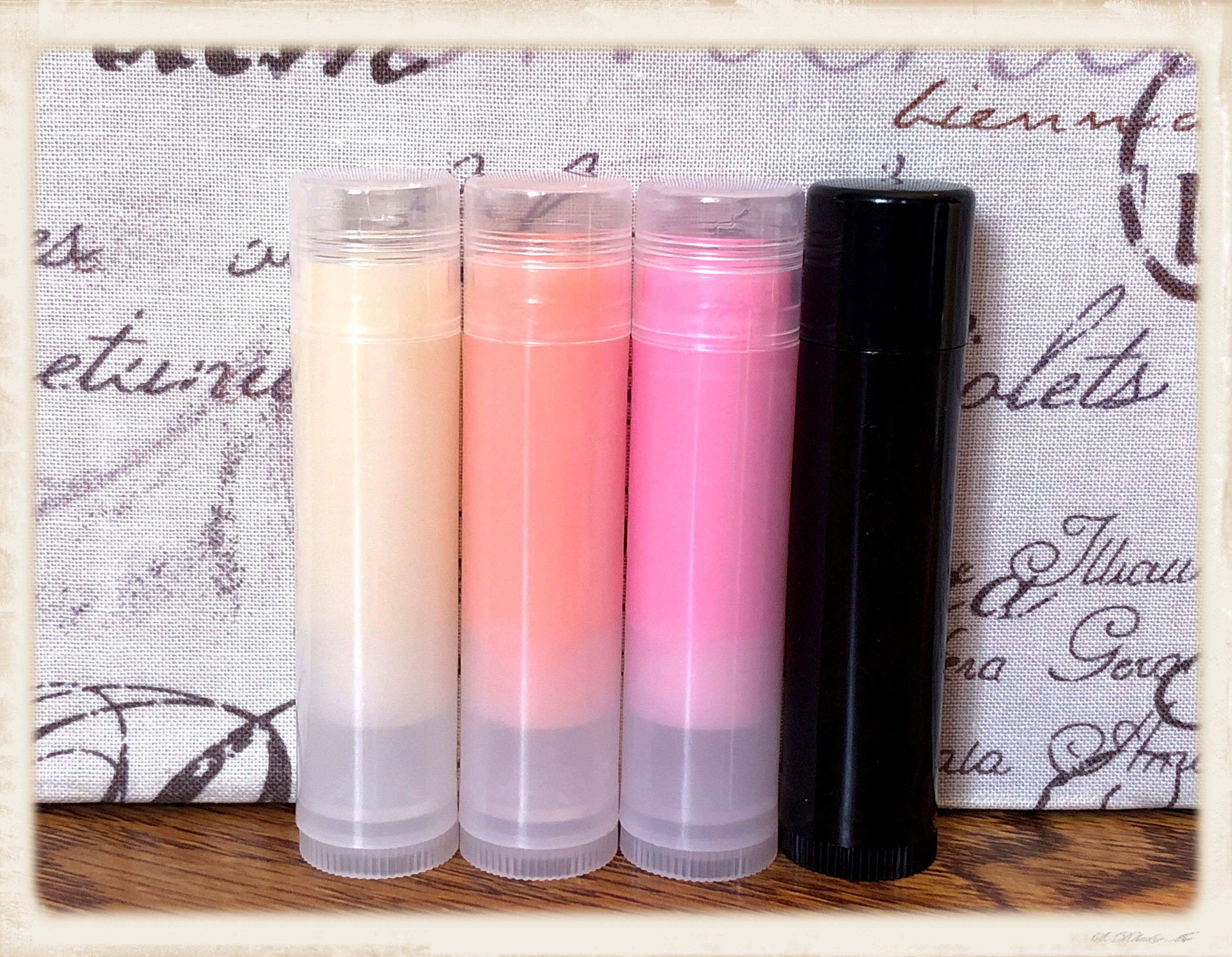 50 Best Selling ASSORTED Lip Balms in Clear and Black Tubes Etsy