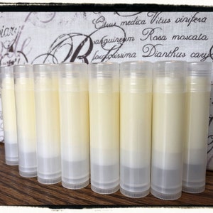 2025 YOU PICK FLAVOR Sweetened Lip Balms in Clear Tubes - Made Fresh Same Day - Fast Shipping - All Natural - Full .15oz Size - No Labels