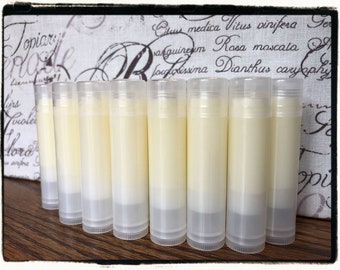 2024 VEGAN - You Pick Flavor - Sweetened Lip Balms in Clear Tubes - Made Fresh Same Day - Fast Shipping - All Natural - 2024 Flavors