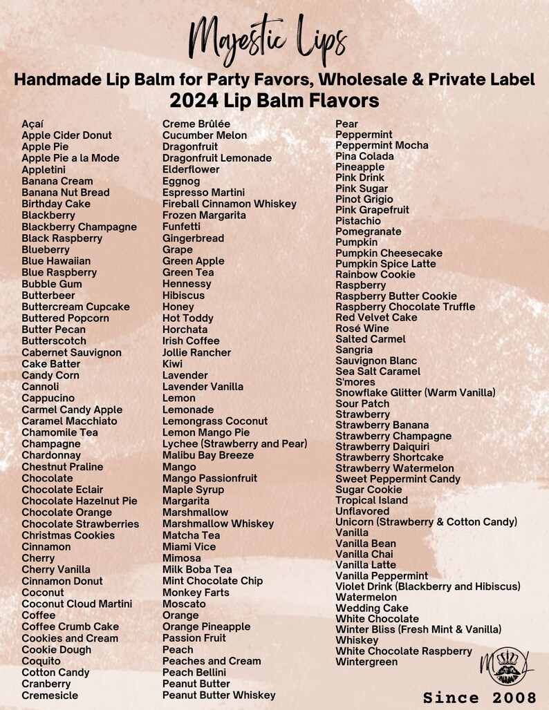 2024 YOU PICK FLAVOR Sweetened Lip Balms in Clear Tubes Made Fresh Same Day Fast Shipping All Natural Full .15oz Size image 2