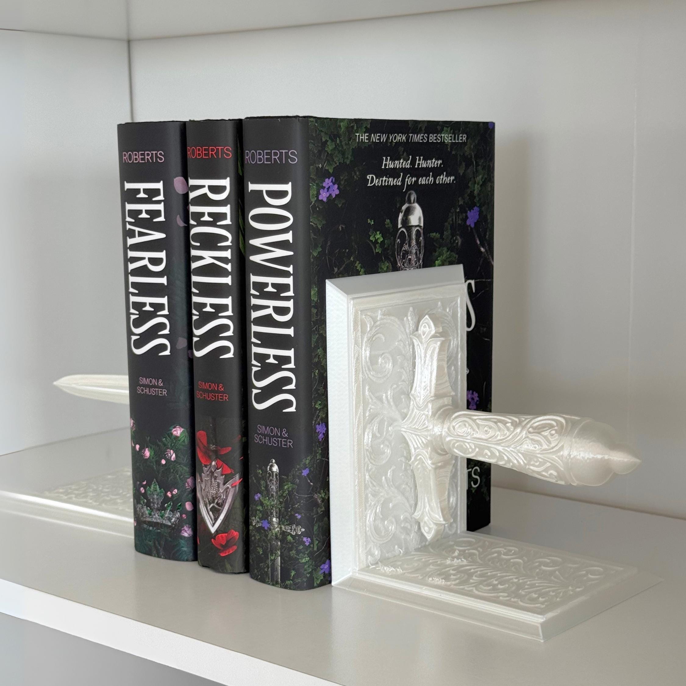 Sword Bookend - Fantasy Bookshelf Decor - Book Nook - Vintage Book