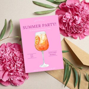 Summer Invitation Aperol Pink
