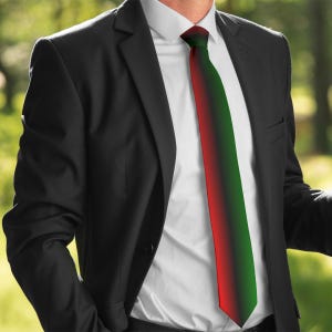 Pan-African Red, Black & Green Tie