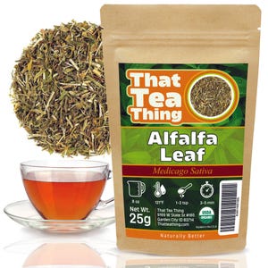 Alfalfa Leaf – Dried Loose Organic Herb for Tea, Gentle Detox, Vitamins & Herbal Nourishment, 25g 50g