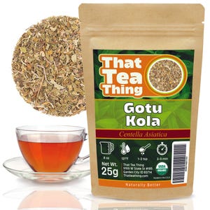 Gotu Kola – Dried Loose Organic Herb for Tea, Focus, Memory, Skin Ayurvedic Wellness, 25g 50g