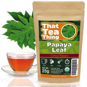 Papaya Leaf – Dried Loose Organic Leaves for Tea, Digestion, Immune Support Herbal Wellness, 25g 50g