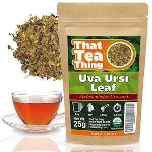 Uva Ursi Leaf – Organic Loose Dried Bearberry Herb for Tea, Urinary Tract Support & Bladder Health, 25g 50g
