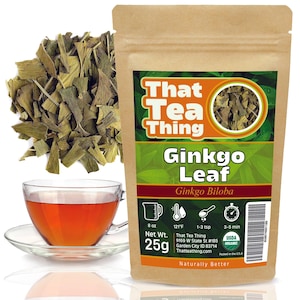Ginkgo Leaf – Dried Loose Organic Herb for Tea, Memory, Focus Traditional Brain Support, 25g 50g