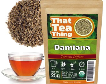 Poudre De Feuilles De Damiana (Turnera Diffusa) 25g à 200g - Complément Alimentaire - YouHerbit