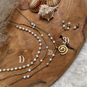 Boho necklace | Macrame necklace | Shell bead necklace | Festival jewelry | Gift | Boho necklace | Gold necklace | Bridal jewelry
