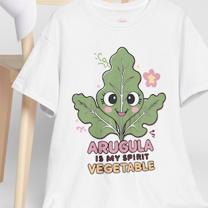 Come tus verduras, camiseta vegetariana de dibujos animados kawaii