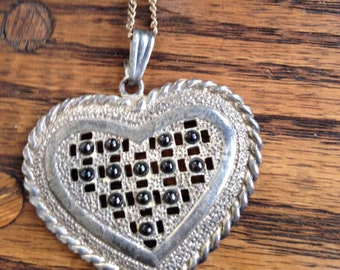 Marcasite Heart