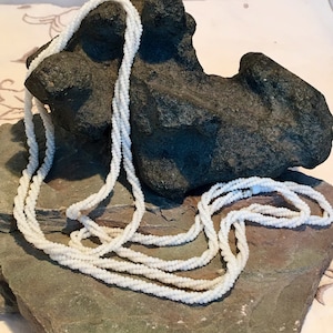 Double Twist Ivory Beaded Necklace