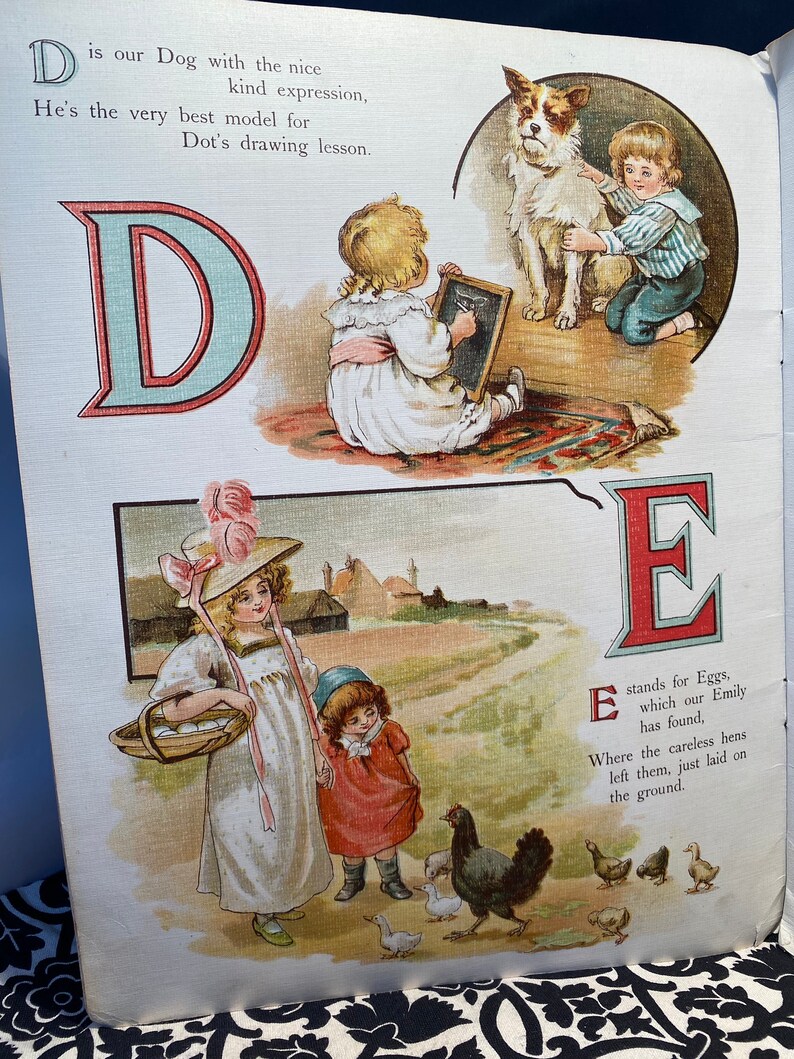 Vintage Children’s Book “The Nursery Alphabet” London Fredrick Warne & Co and New York image 3