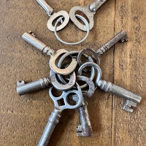 Collection of 8 Antique Skeleton Keys