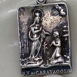 Our Lady of Caravaggio Sterling Silver Medal