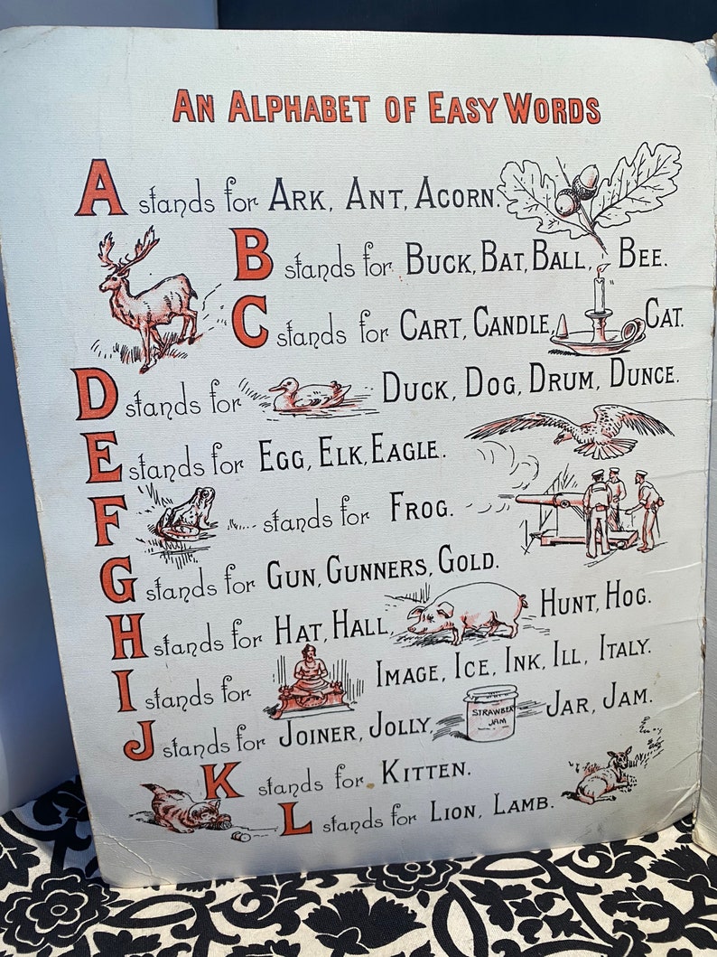 Vintage Children’s Book “The Nursery Alphabet” London Fredrick Warne & Co and New York image 7