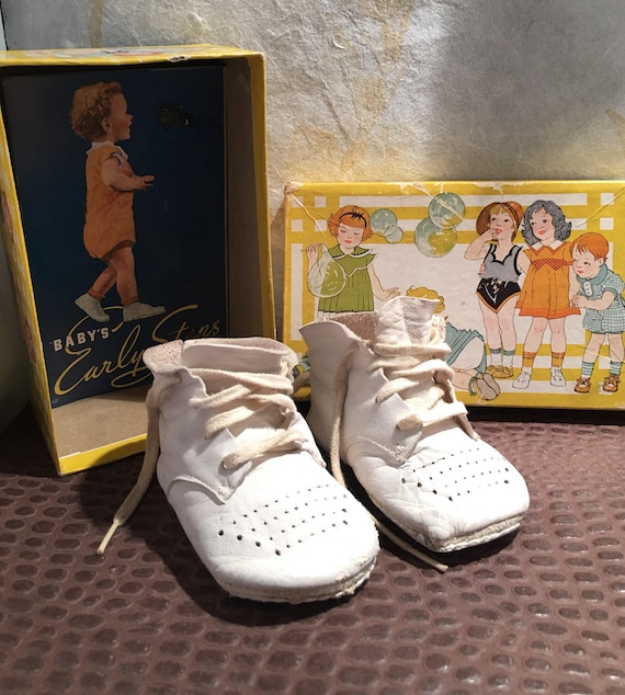 Childrens White Leather Wee Walker Juniors from th